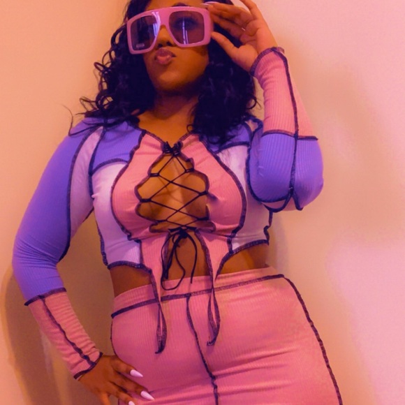 Two Piece Skirt Set - Picture 2 of 4